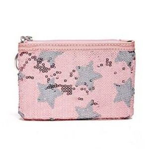 Guess Sequin Coin Purse Keychain